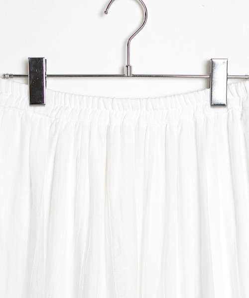 dispark（ディスパーク）の「DISPARK/ランダムティアードロングスカート（スカート・レディース・ホワイト・FREE）」の3枚目の写真