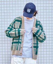【SPOC STORE】モヘアタッチカラーリングカーデ