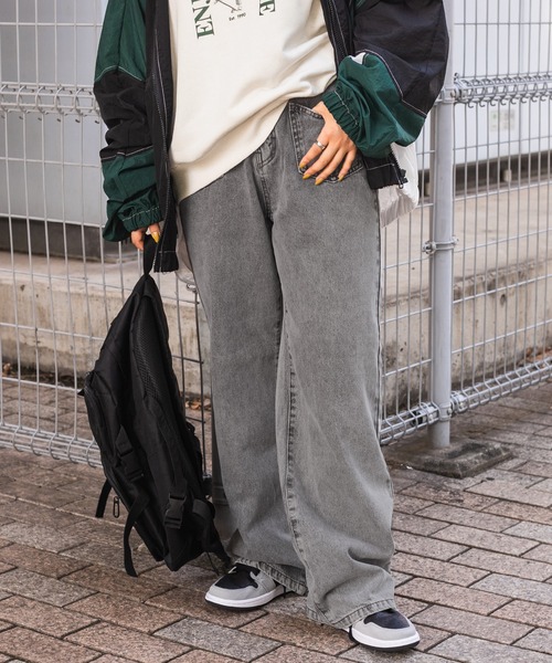 kutir(クティール)の「フロントポケットデニム(デニムパンツ・レディース・ライトグレー/サックスブルー・SMALL/MEDIUM/LARGE)」の2枚目の写真