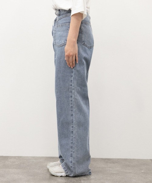 kutir(クティール)の「フロントポケットデニム(デニムパンツ・レディース・ライトグレー/サックスブルー・SMALL/MEDIUM/LARGE)」の19枚目の写真