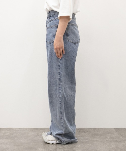 kutir(クティール)の「フロントポケットデニム(デニムパンツ・レディース・ライトグレー/サックスブルー・SMALL/MEDIUM/LARGE)」の21枚目の写真