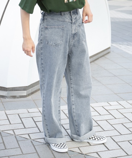 kutir(クティール)の「フロントポケットデニム(デニムパンツ・レディース・ライトグレー/サックスブルー・SMALL/MEDIUM/LARGE)」の10枚目の写真