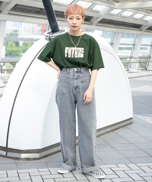 kutir(クティール)の「フロントポケットデニム(デニムパンツ・レディース・ライトグレー/サックスブルー・SMALL/MEDIUM/LARGE)」の12枚目の写真