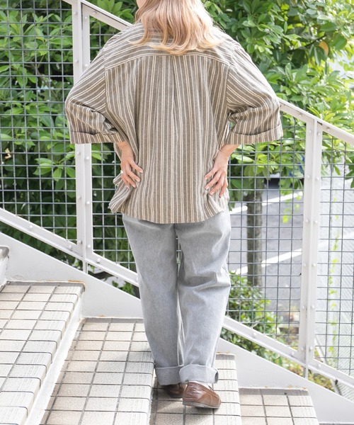kutir(クティール)の「フロントポケットデニム(デニムパンツ・レディース・ライトグレー/サックスブルー・SMALL/MEDIUM/LARGE)」の7枚目の写真