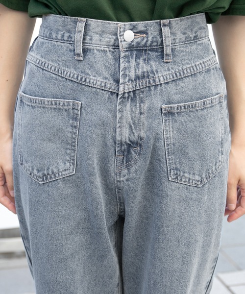 kutir(クティール)の「フロントポケットデニム(デニムパンツ・レディース・ライトグレー/サックスブルー・SMALL/MEDIUM/LARGE)」の15枚目の写真