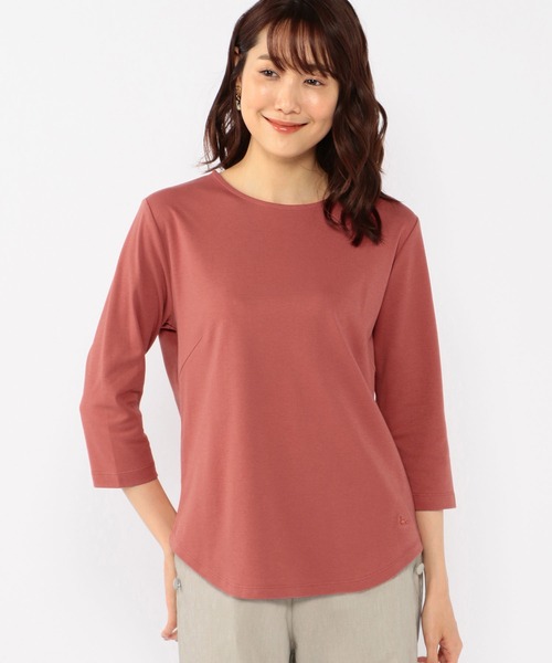 DECOY SINCE 1981（デコイシンスイチキュウハチイチ）の「オーガニックコットンスムースプルオーバー（Tシャツ/カットソー・レディース・ベージュ/オレンジ/ネイビー/ワイン・LL/M/L）」の4枚目の写真