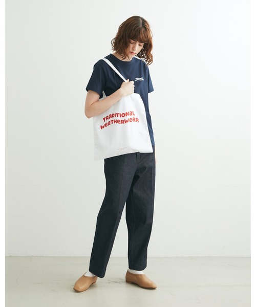 国内買付【Traditional Weatherwear】 WAVE LOGO TOTE Traditional Weatherwear トートバッグ WAVE LOGO GSST TOTE