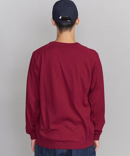 BEAUTY&YOUTH UNITED ARROWS（ビューティーアンドユースユナイテッドアローズ）の「BY GIZA コットン リラックス ニット -ウォッシャブル- ：（ニット/セーター・メンズ・ブラック/ベージュ/ワインレッド/ダークグリーン・XXL/S/XL/L/M）」の6枚目の写真