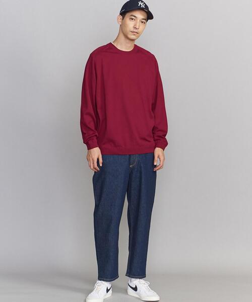 BEAUTY&YOUTH UNITED ARROWS（ビューティーアンドユースユナイテッドアローズ）の「BY GIZA コットン リラックス ニット -ウォッシャブル- ：（ニット/セーター・メンズ・ブラック/ベージュ/ワインレッド/ダークグリーン・XXL/S/XL/L/M）」の8枚目の写真