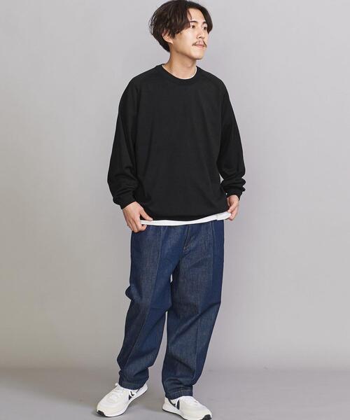 BEAUTY&YOUTH UNITED ARROWS（ビューティーアンドユースユナイテッドアローズ）の「BY GIZA コットン リラックス ニット -ウォッシャブル- ：（ニット/セーター・メンズ・ブラック/ベージュ/ワインレッド/ダークグリーン・XXL/S/XL/L/M）」の10枚目の写真