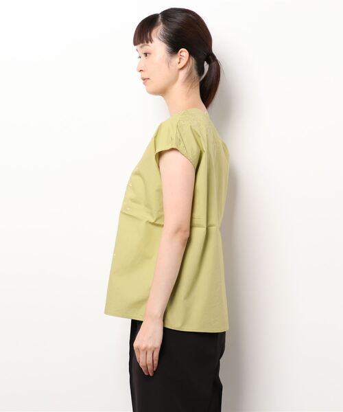 Te chichi（テチチ）の「刺繍スカラップブラウス（シャツ/ブラウス・レディース・ブラウン/ブラック/グリーン・ﾌﾘ-）」の4枚目の写真