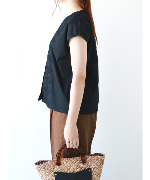 Te chichi（テチチ）の「刺繍スカラップブラウス（シャツ/ブラウス・レディース・ブラウン/ブラック/グリーン・ﾌﾘ-）」の9枚目の写真