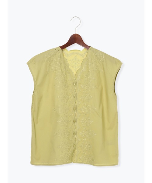 Te chichi（テチチ）の「刺繍スカラップブラウス（シャツ/ブラウス・レディース・ブラウン/ブラック/グリーン・ﾌﾘ-）」の15枚目の写真