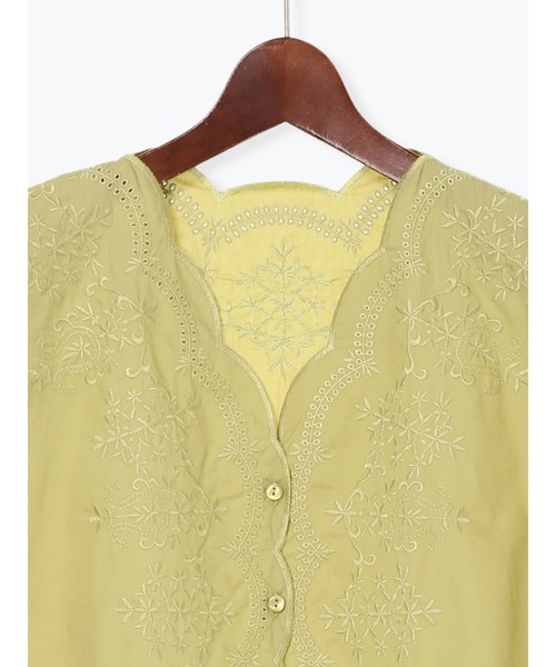 Te chichi（テチチ）の「刺繍スカラップブラウス（シャツ/ブラウス・レディース・ブラウン/ブラック/グリーン・ﾌﾘ-）」の17枚目の写真