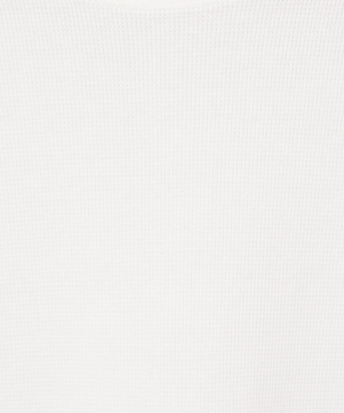 andme(アンドミー)の「ピグメント加工コットンワッフル背中ボタンTシャツ(Tシャツ/カットソー・レディース・オフホワイト/ブルー/グリーン/モカ/ラベンダー/グレー系その他/スミクロ・M)」の16枚目の写真