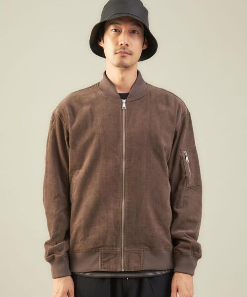 FIVE BROTHER（ファイブブラザー）の「【別注】＜FIVE BROTHER×green label relaxing＞ コーデュロイ MA-1 ブルゾン ジャケット（MA-1・メンズ・ダークブラウン/ブラック・S/L/M）」の6枚目の写真