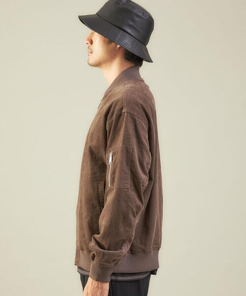 FIVE BROTHER（ファイブブラザー）の「【別注】＜FIVE BROTHER×green label relaxing＞ コーデュロイ MA-1 ブルゾン ジャケット（MA-1・メンズ・ダークブラウン/ブラック・S/L/M）」の10枚目の写真