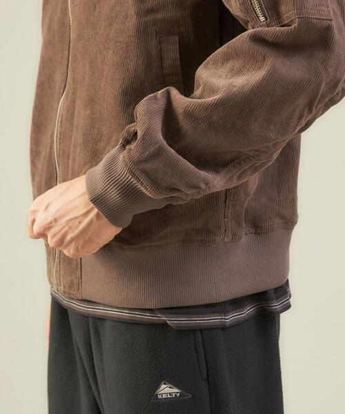 FIVE BROTHER（ファイブブラザー）の「【別注】＜FIVE BROTHER×green label relaxing＞ コーデュロイ MA-1 ブルゾン ジャケット（MA-1・メンズ・ダークブラウン/ブラック・S/L/M）」の16枚目の写真