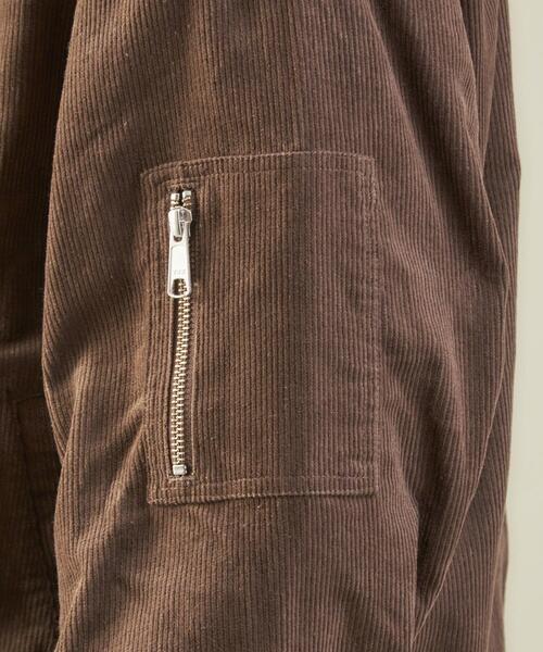 FIVE BROTHER（ファイブブラザー）の「【別注】＜FIVE BROTHER×green label relaxing＞ コーデュロイ MA-1 ブルゾン ジャケット（MA-1・メンズ・ダークブラウン/ブラック・S/L/M）」の13枚目の写真