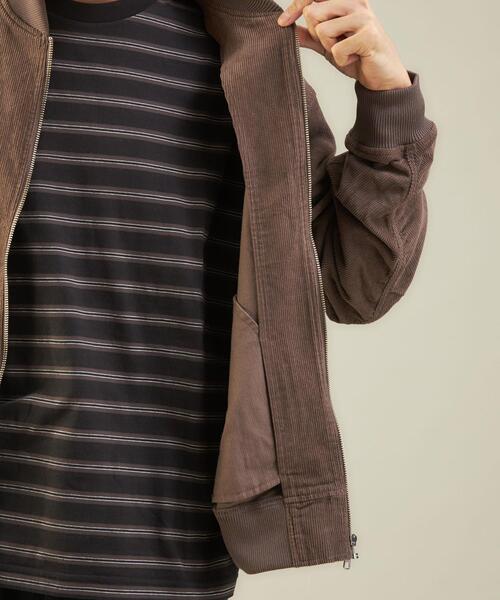 FIVE BROTHER（ファイブブラザー）の「【別注】＜FIVE BROTHER×green label relaxing＞ コーデュロイ MA-1 ブルゾン ジャケット（MA-1・メンズ・ダークブラウン/ブラック・S/L/M）」の5枚目の写真