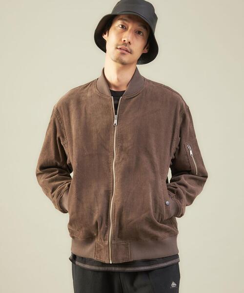 FIVE BROTHER（ファイブブラザー）の「【別注】＜FIVE BROTHER×green label relaxing＞ コーデュロイ MA-1 ブルゾン ジャケット（MA-1・メンズ・ダークブラウン/ブラック・S/L/M）」の18枚目の写真