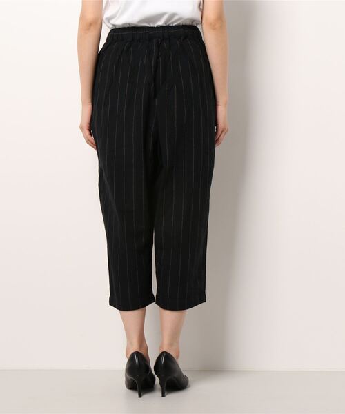 Samansa Mos2（サマンサ モスモス）の「イージーテーパードストライプパンツ（その他パンツ・レディース・キナリ/グレー/ブラック・ﾌﾘ-）」の5枚目の写真