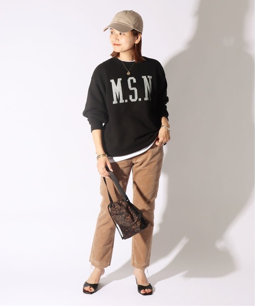 JOURNAL STANDARD（ジャーナルスタンダード）の「ロゴスウェットクルーネックプルオーバー(M.S.N)◆（スウェット・レディース・グレー/カーキ/ブラック・FREE）」の17枚目の写真