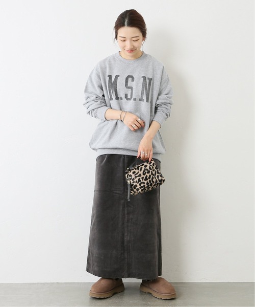 JOURNAL STANDARD（ジャーナルスタンダード）の「ロゴスウェットクルーネックプルオーバー(M.S.N)◆（スウェット・レディース・グレー/カーキ/ブラック・FREE）」の4枚目の写真