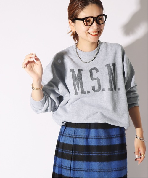 JOURNAL STANDARD（ジャーナルスタンダード）の「ロゴスウェットクルーネックプルオーバー(M.S.N)◆（スウェット・レディース・グレー/カーキ/ブラック・FREE）」の12枚目の写真