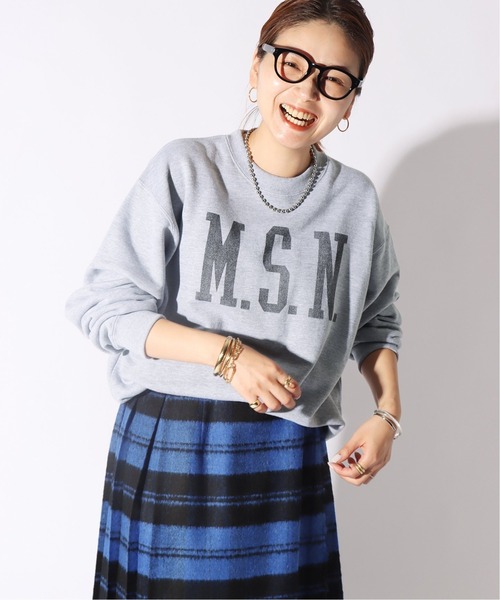 JOURNAL STANDARD（ジャーナルスタンダード）の「ロゴスウェットクルーネックプルオーバー(M.S.N)◆（スウェット・レディース・グレー/カーキ/ブラック・FREE）」の16枚目の写真