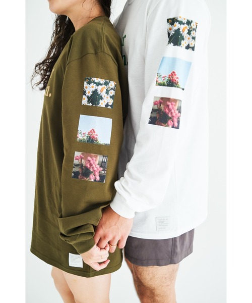 STOCK（ストック）の「Be your own sun long tee（Tシャツ/カットソー・レディース・ホワイト/カーキ/ピンク・M/L）」の5枚目の写真