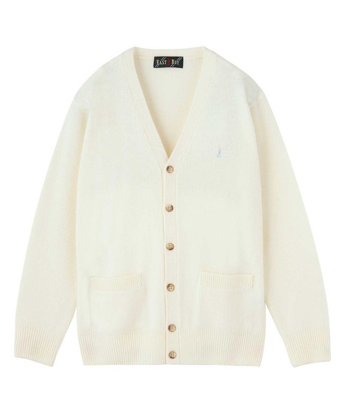 EASTBOY(イーストボーイ)の「ラムウールカーディガン7G(アイスショコラ女神) 制服 スクール ニット セール(カーディガン/ボレロ・キッズ・ダークベージュ/オフホワイト/オートミール/ブラウン/ベージュ系その他・9号/11号)」の15枚目の写真