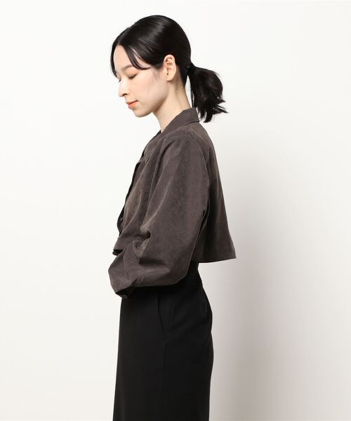 FIG&VIPER（フィグアンドバイパー）の「ピーチスキンショートSH（シャツ/ブラウス・レディース・ライトグレー/ダークグレー/パープル・FREE）」の19枚目の写真