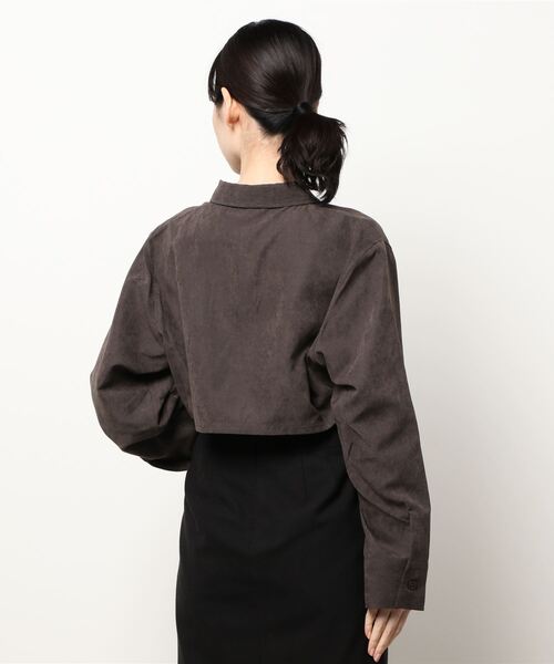 FIG&VIPER（フィグアンドバイパー）の「ピーチスキンショートSH（シャツ/ブラウス・レディース・ライトグレー/ダークグレー/パープル・FREE）」の9枚目の写真