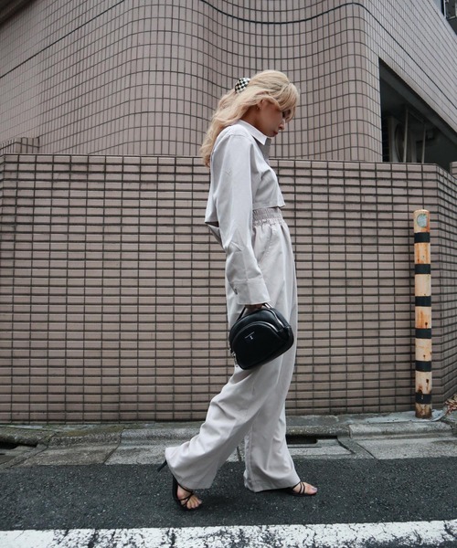 FIG&VIPER（フィグアンドバイパー）の「ピーチスキンショートSH（シャツ/ブラウス・レディース・ライトグレー/ダークグレー/パープル・FREE）」の5枚目の写真