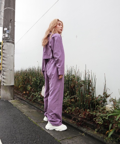 FIG&VIPER（フィグアンドバイパー）の「ピーチスキンショートSH（シャツ/ブラウス・レディース・ライトグレー/ダークグレー/パープル・FREE）」の14枚目の写真