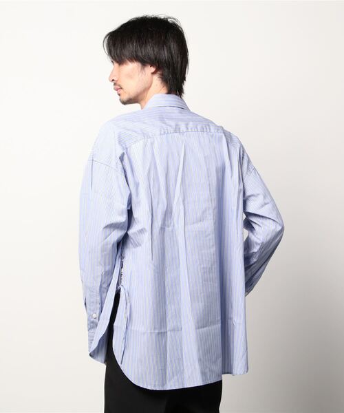 Toironier（トワロニエ）の「Toironier/トワロニエ/THOMAS MASON /トーマスメイソンルーズシャツ(レギュラーフィット)（シャツ/ブラウス・メンズ・ブルー・0）」の2枚目の写真