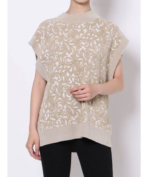 MURUA（ムルーア）の「モールジャガードドッキングシャツ（シャツ/ブラウス・レディース・アイボリー/ブラウン/ブラック・FREE）」の22枚目の写真