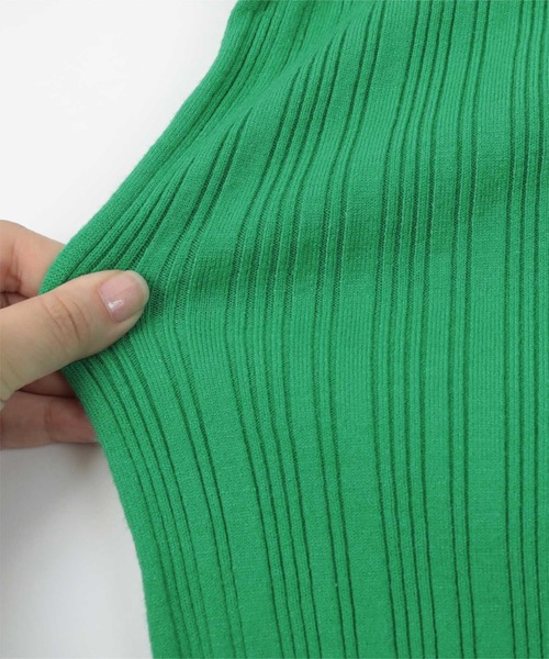 miette（ミエット）の「ｶｼﾐｱﾀｯﾁﾗﾝﾀﾞﾑﾘﾌﾞﾀｰﾄﾙﾆｯﾄ（ニット/セーター・レディース・ブラック/ブルー/グリーン/アイボリー・FREE）」の16枚目の写真