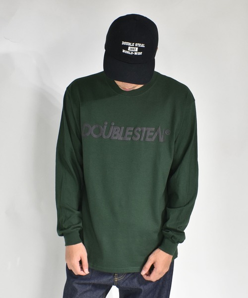 DOUBLE STEAL（ダブルスティール）の「3D DS Logo 長袖Tシャツ（Tシャツ/カットソー・メンズ・ブラック/サンドベージュ/ダークグリーン/ホワイト・MEDIUM/LARGE/X-LARGE）」の9枚目の写真