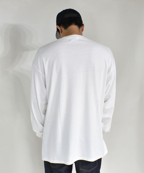 DOUBLE STEAL（ダブルスティール）の「3D DS Logo 長袖Tシャツ（Tシャツ/カットソー・メンズ・ブラック/サンドベージュ/ダークグリーン/ホワイト・MEDIUM/LARGE/X-LARGE）」の10枚目の写真