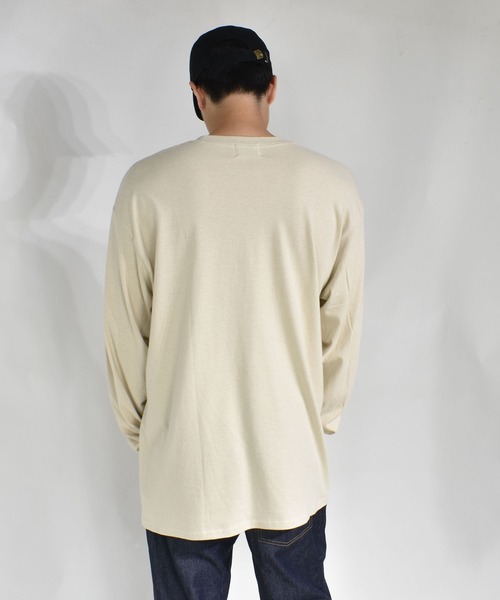 DOUBLE STEAL（ダブルスティール）の「3D DS Logo 長袖Tシャツ（Tシャツ/カットソー・メンズ・ブラック/サンドベージュ/ダークグリーン/ホワイト・MEDIUM/LARGE/X-LARGE）」の13枚目の写真