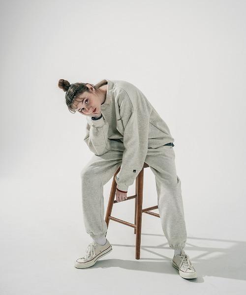 WV PROJECT（ダブリューブイプロジェクト）の「WV PROJECT(ダブリューブイプロジェクト)/JEJE LOUNGE SWEATPANTS/スウェットパンツ【セットアップ対応商品】（スウェットパンツ・レディース・ブラック/グレー/オートミール/ネイビー・XL/L/M）」の11枚目の写真