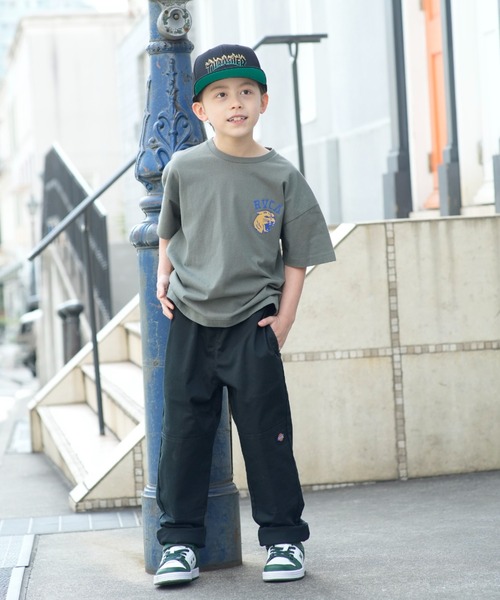 古着 ディッキーズ Dickies ワーク パンツ キッズ ボーイズ 子供服 00年代 00s コットン 黒 ブラック 25apr10