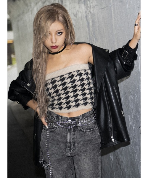 EGOIST（エゴイスト）の「ビッグカラーオーバーライダースジャケット（ライダースジャケット・レディース・ブラック・FREE）」の11枚目の写真