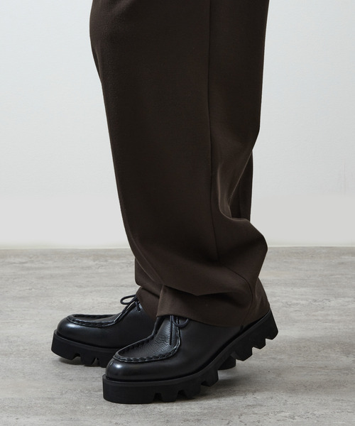 And A(アンドエー)の「PADRONE パドローネ / TYROLEAN SHOES with Chunky Sole チロリアンシューズ(チャンキーソール) トラックソール / PU8759-2402(モカシン/デッキシューズ・メンズ・ブラック・41/42/40)」の17枚目の写真