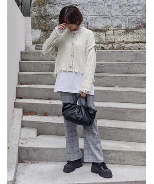 SHEL'TTER ORIGINAL（シェルターオリジナル）の「ツイルチェックパンツ（その他パンツ・レディース・ホワイト系その他/ベージュ系その他/イエロー・SMALL/MEDIUM）」の22枚目の写真