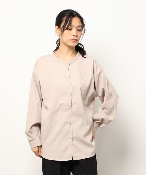 ehka sopo（エヘカソポ）の「コーデュロイバンドカラー2WAYシャツ