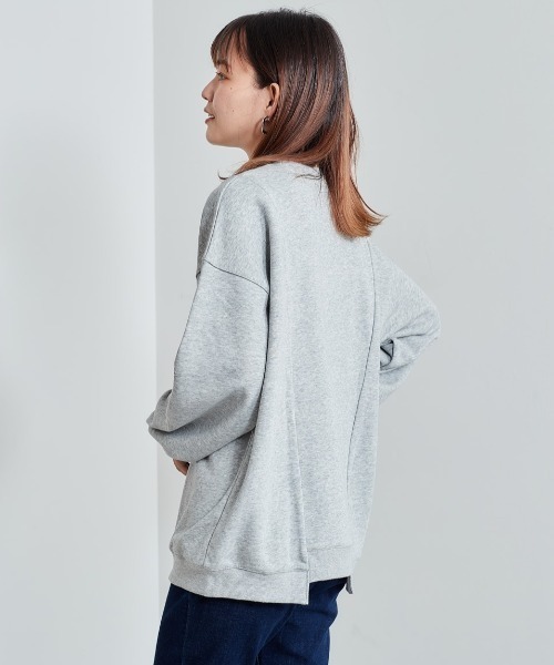 cepo（セポ）の「リメイク カレッジロゴスウェット（スウェット・レディース・ネイビー/グレー・M）」の9枚目の写真