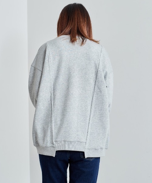 cepo（セポ）の「リメイク カレッジロゴスウェット（スウェット・レディース・ネイビー/グレー・M）」の10枚目の写真